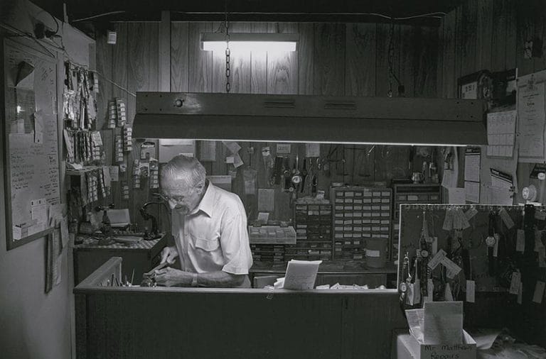 Circa 2003 Norman Thomas Matthews In The Shop Kelly St Scone 001 Press