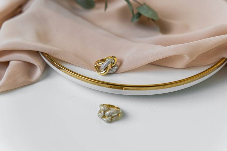 Jeweller working at bench